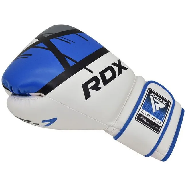 Боксерские перчатки RDX F7 Ego Blue (капа в комплекте)