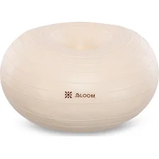 Фитбол мяч для баланса Пончик сатин BLOOM LB7053 ø45см (Белый)