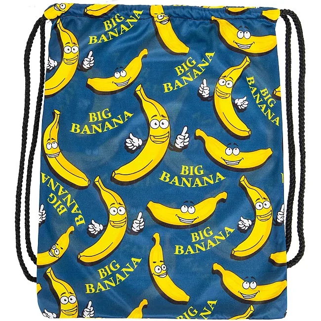 Рюкзак-мешок спортивный
 SP-SPORT
 GA-5971 BIG BANANA 46х37см (Синий-желтый)