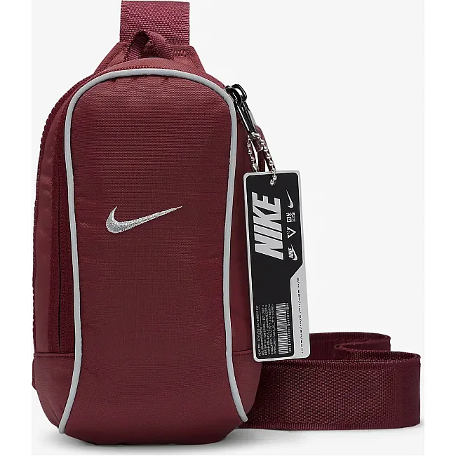 Сумка через плече Nike NK NSW ESSNTL CRSSBDY-MTL PULL 1L бордовий 20.5x12.5x5 см