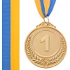Медаль спортивная с лентой SP-SPORT
 FAME C-3968 ø6,5см (Золотой)