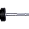 Штанга неразборная с фиксированным весом прямая полиуретановая LiveUp LP8010-20 длина-89,2см 20кг