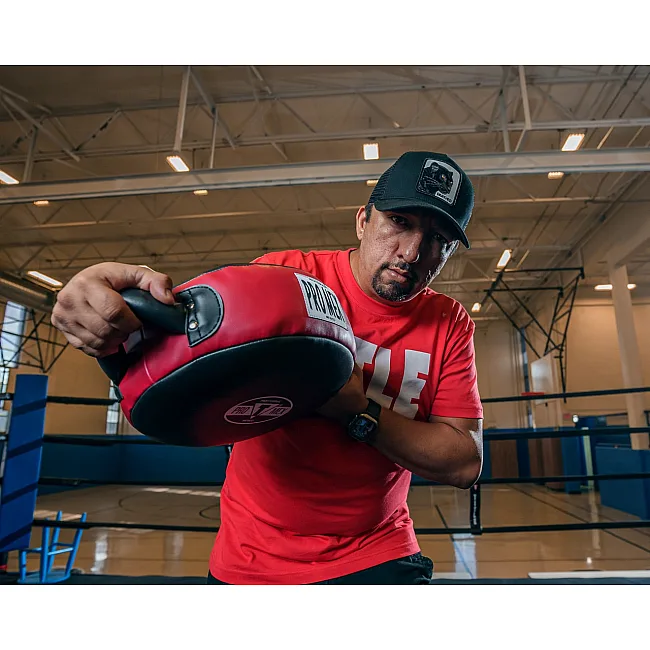 Макивара круглая TITLE Pro Mex Accuracy Pro Punch Shield 2.0 Black/Red