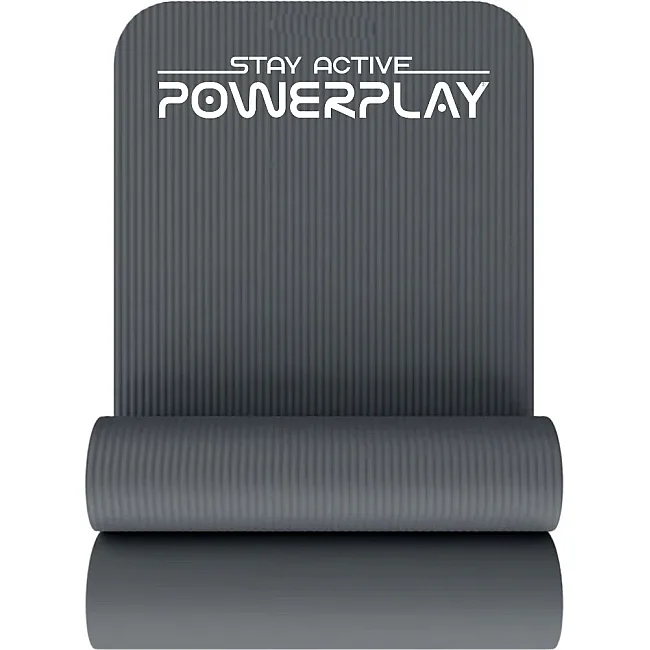 Коврик для йоги и фитнеса PowerPlay 4152 NBR Performance Mat Серый (183x61x1)