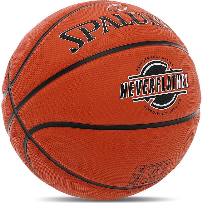 Баскетбольный мяч
 резиновый SPALDING NEVERFLAT HEX 84440Y
 7