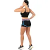 Спортивные шорты
 двойные 2 в 1 женские UNDER ARMOUR
 CO-1721 (Черный-фиолетовый)