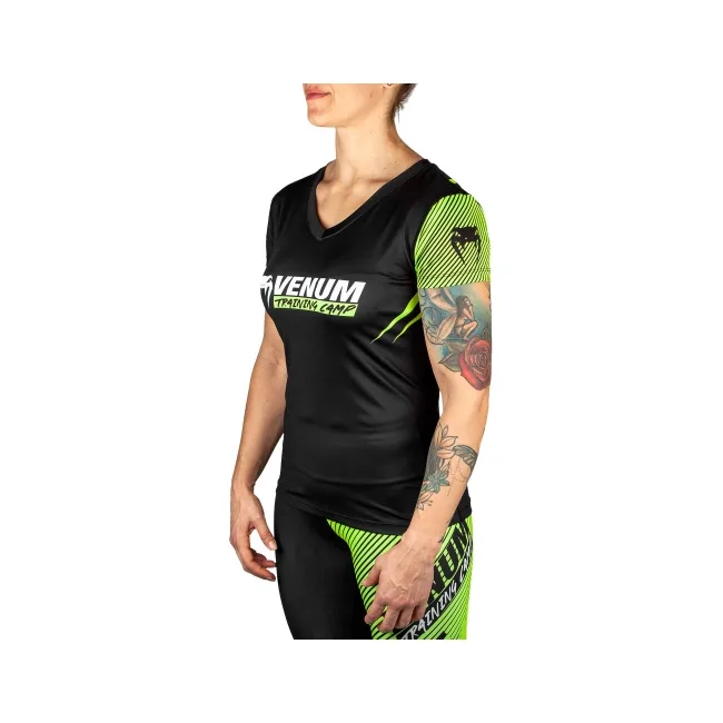 Женская Футболка VENUM Training Camp 2.0 Black Neo Yellow