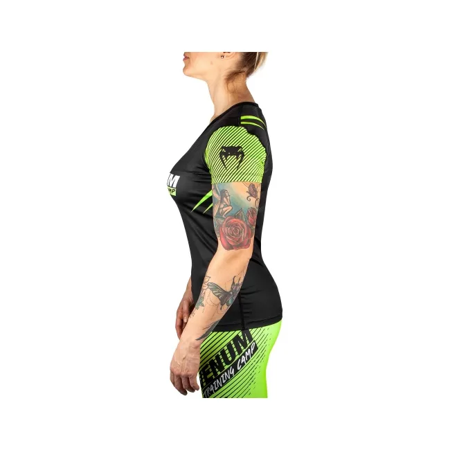 Женская Футболка VENUM Training Camp 2.0 Black Neo Yellow