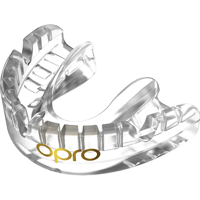 Капа для бокса OPRO GEN5 Gold Braces Clear