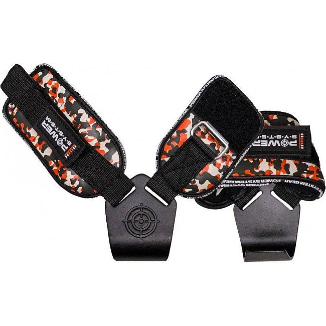 Крюки для тяги на запястье POWER SYSTEM PS-3370 Hooks Camo Black/Red