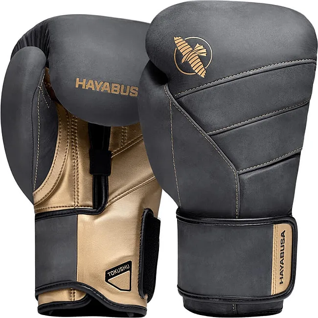 Перчатки для бокса HAYABUSA T3 LX Obsidian Gold