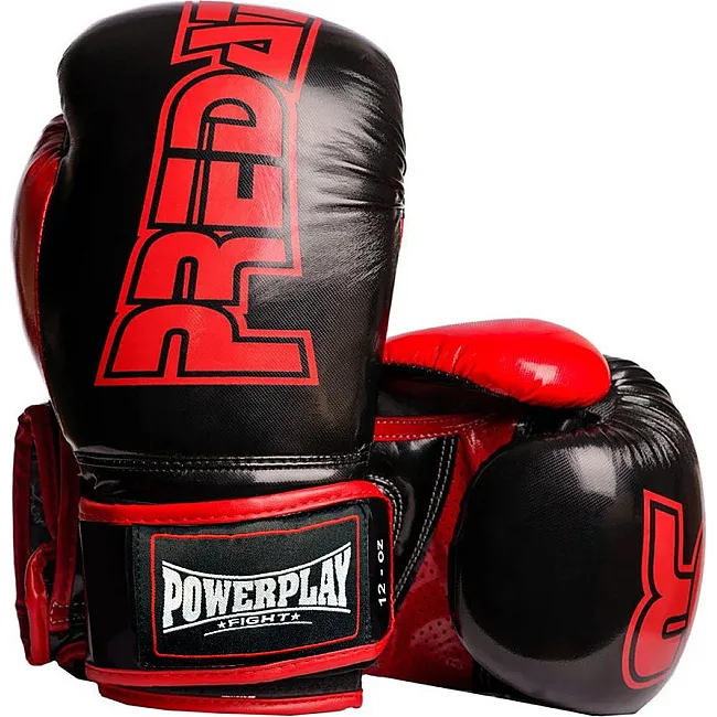 Перчатки для бокса POWERPLAY 3017 Predator Черный карбон