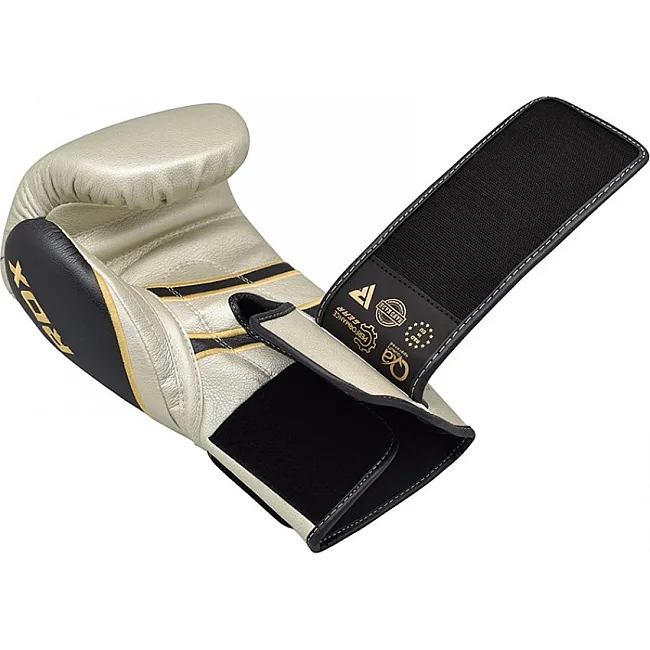 Перчатки для бокса RDX Leather Pearl White