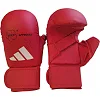 Перчатки для карате с защитой большого пальца с лицензией WKF (красный) ADIDAS 661.23