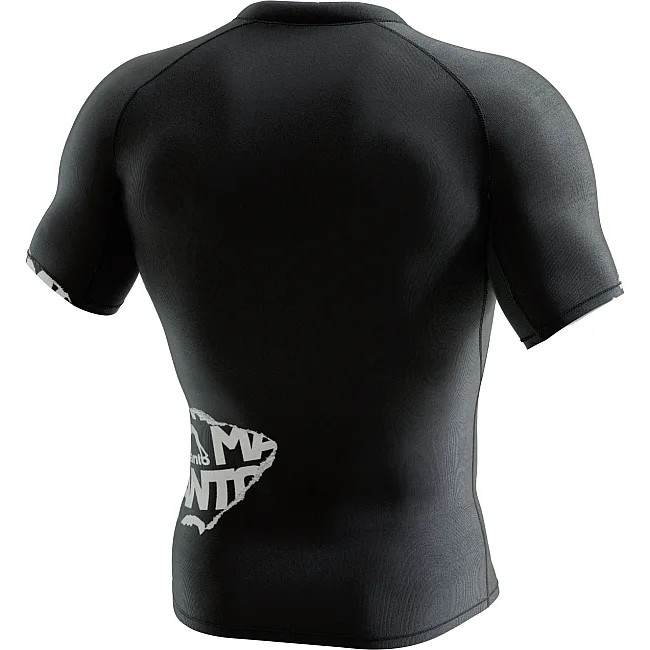 Рашгард MANTO Torn Short Sleeve Black