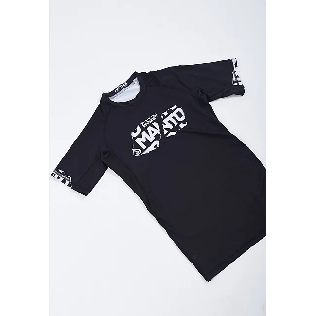 Рашгард MANTO Torn Short Sleeve Black