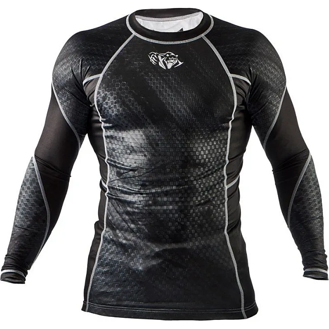Рашгард Peresvit Immortal Silver Force Rashguard Long Sleeve Black Rain