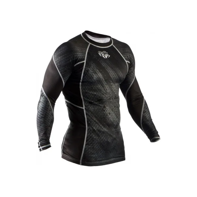 Рашгард Peresvit Immortal Silver Force Rashguard Long Sleeve Black Rain