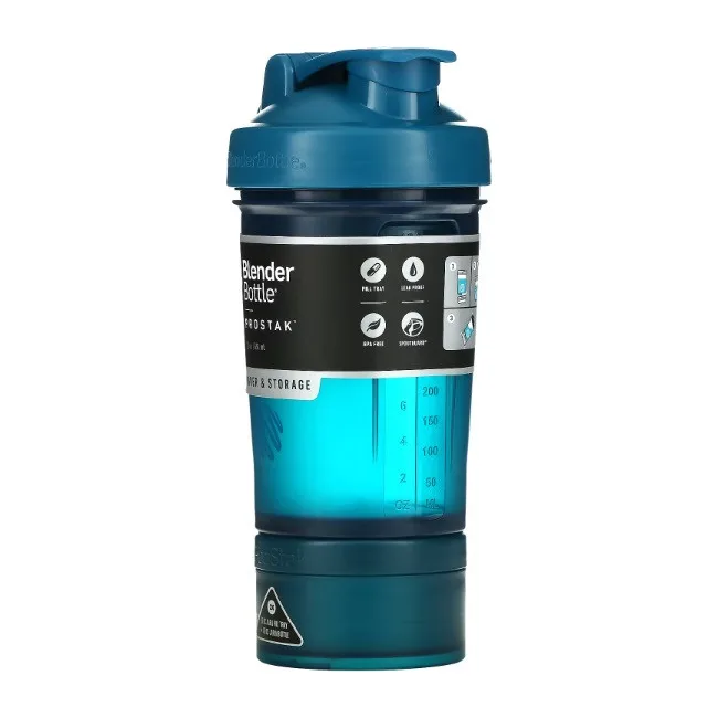 Спортивный шейкер BLENDERBOTTLE ProStak 22oz/650мл с 2-мя контейнерами Navy