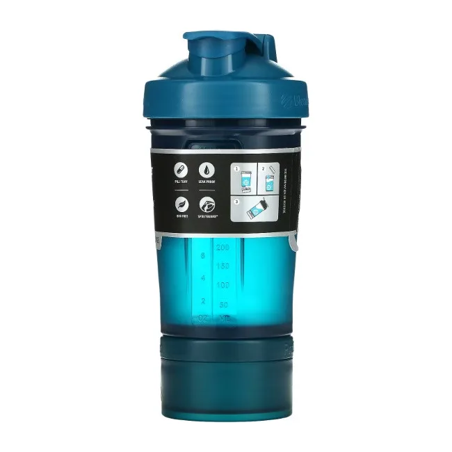 Спортивный шейкер BLENDERBOTTLE ProStak 22oz/650мл с 2-мя контейнерами Navy