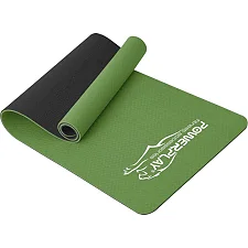 Коврик для йоги и фитнеса PowerPlay 4150 TPE Premium Performance Mat Зеленый (183x61x0.6 см.)