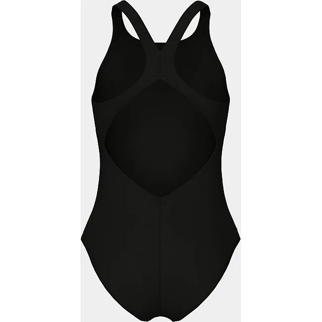 Купальник закрытый для девочек Arena GRAPHIC SWIMSUIT V BACK черный, белый (для детей)