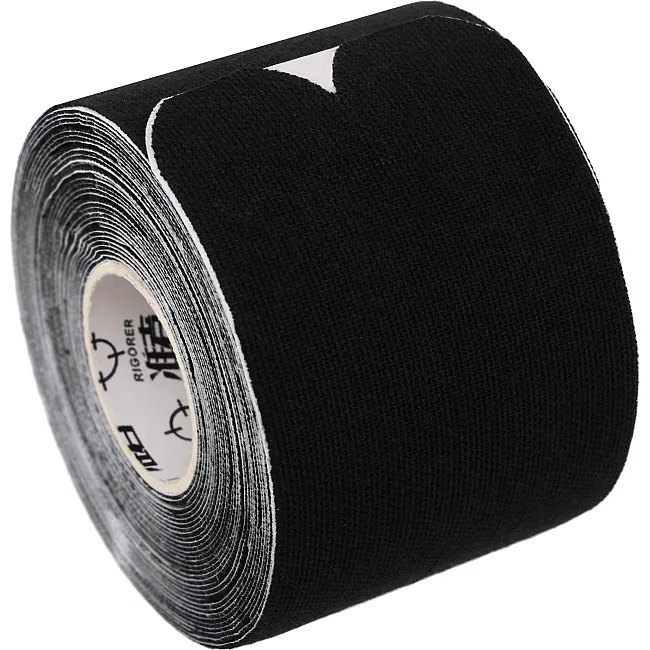 Кинезио тейп преднарезанный для лица и тела Kinesio tape RIGORER Z320131501 (Черный)
