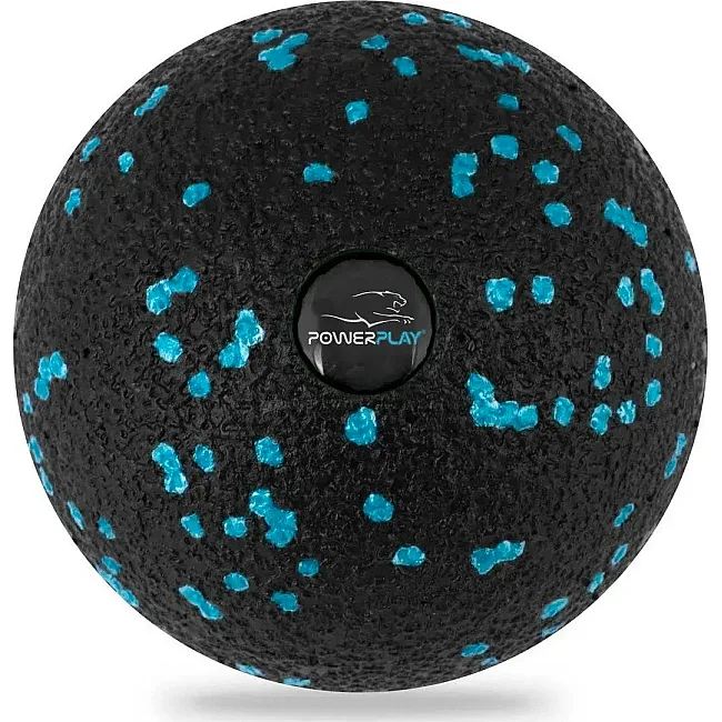 Массажный набор PowerPlay PP_4015 EPP Foam Roller Set 4in1 (2-я роллы + 2-я мячи) Черно-бирюзовый