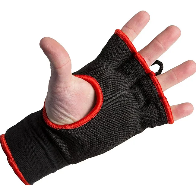 Бинт-перчатки TITLE Boxing Attack Nitro Speed Wraps Черные с красным