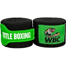 Бинты боксерские эластичные TITLE Boxing WBC 4,5м Черные