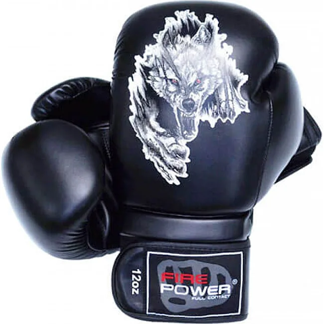 Боксерские перчатки FirePower FPBGA5 Wolf Черные
