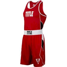 Форма для бокса подростковая TITLE Aerovent Elite Amateur Boxing Set 8 Красная