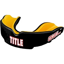 Капа TITLE Gel Victory Черная с желтым (Для взрослых)