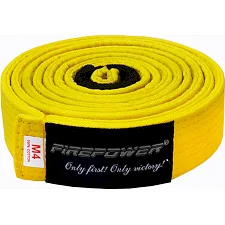 Пояс детский для Бразильского Джиу-Джитсу Firepower Classic Light Желтый