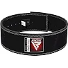 Пояс для тяжелой атлетики RDX 4 Proiver Buckle кожаный Black Plus