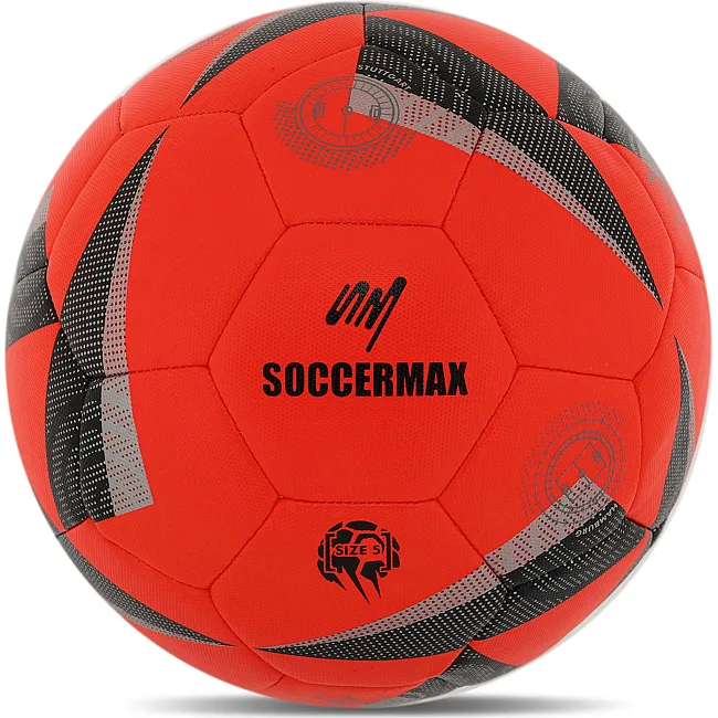 Футбольный мяч HYBRID SOCCERMAX FB-7992 №5 PU (Красный)