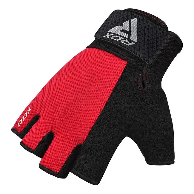 Перчатки для фитнеса RDX W1 HALF RED PLUS