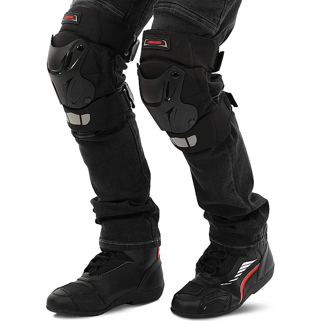 Мотонаколенники CUIRASSIER K01-C (Черный)