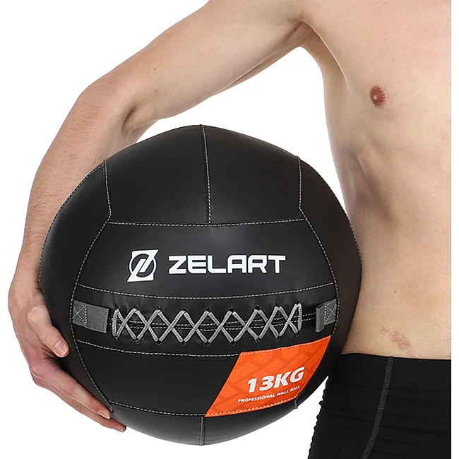 М'яч набивний медичний для кросфіту WALL BALL ZELART
 TA-7822-13 вага-13кг