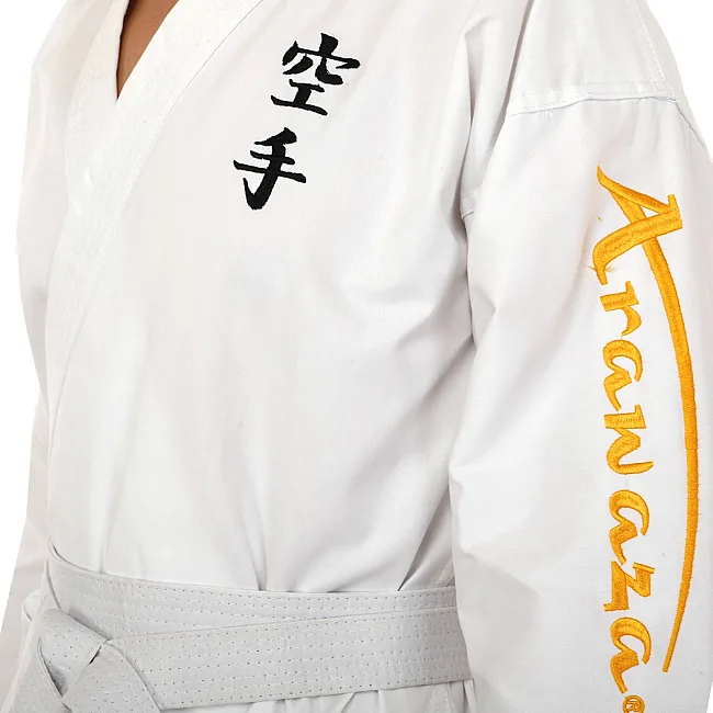 Кимоно для карате куртка штаны и пояс ARAWAZA
 CO-9790
 110-180см