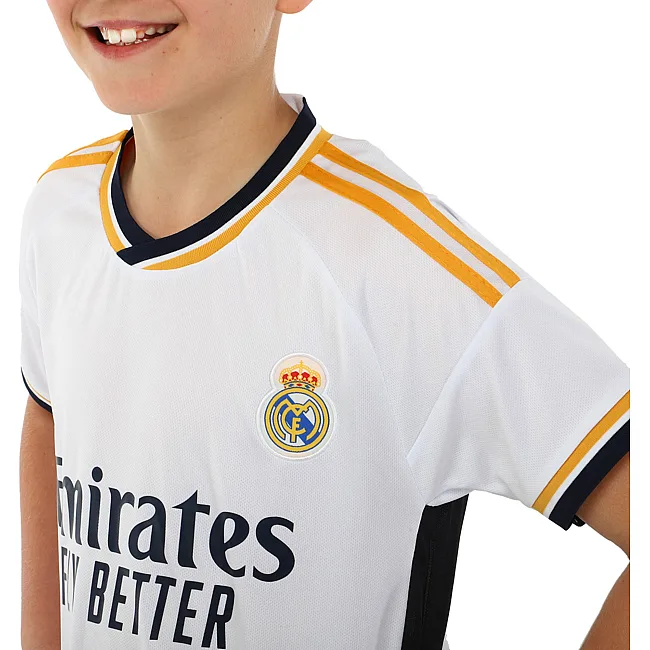 Футбольна форма дитяча із символікою клубу REAL MADRID домашня 2024 SP-PLANETA CO-6250 6-14 років
