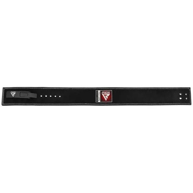 Пояс для тяжелой атлетики RDX 4 Proiver Buckle кожаный Black Plus