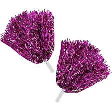 Помпони блискучі для чирлідингу з ручками SP-SPORT Pom-Poms C-0828 2шт (Рожевий)