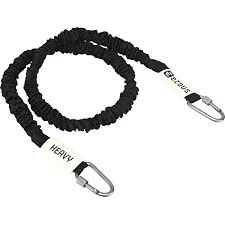 Трубчатый эспандер с карабином в защитном рукаве RESISTANCE TUBE WITH COVER EZOUS K-05-H нагрузка высокая
