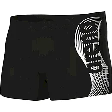 Плавки-шорты для мужчин Arena WAKE SWIM SHORT черный, белый