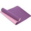 Коврик для йоги и фитнеса TPE двухслойный SP-PLANETA FI-3046 183x61x0,6см (Фиолетовый-розовый)