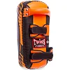 Тай-пэд ударный для Муай Тай прямой с ремнями и ручкой кожа TWINS
 KPL2-M 18x38x5см 1шт (Синий-желтый)