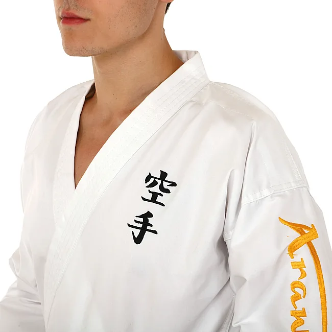 Кимоно для карате куртка штаны и пояс ARAWAZA
 CO-9790
 110-180см