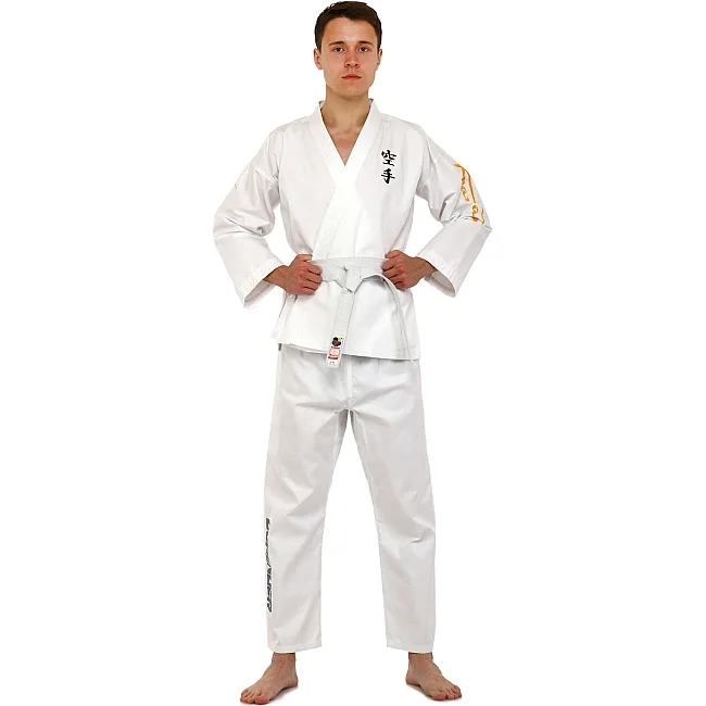 Кимоно для карате куртка штаны и пояс ARAWAZA
 CO-9790
 110-180см