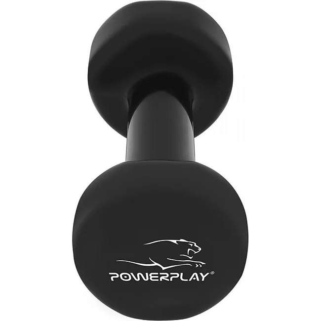 Гантели виниловые PowerPlay 2x2 кг. PP_4121 Черные (2шт. - пара)